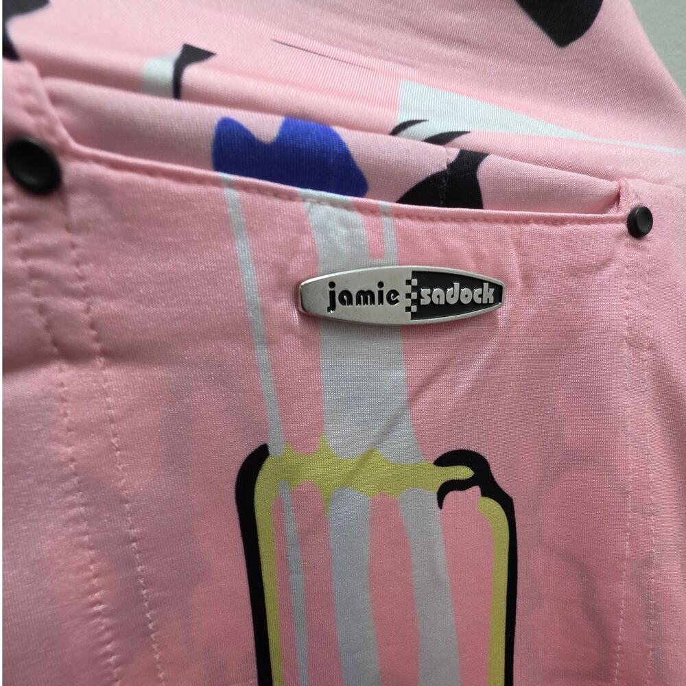 Jamie Sadock Pink & Black Golf Tennis Women's Size 2 Zipper Pocket Skirt Skort - Picture 7 of 12